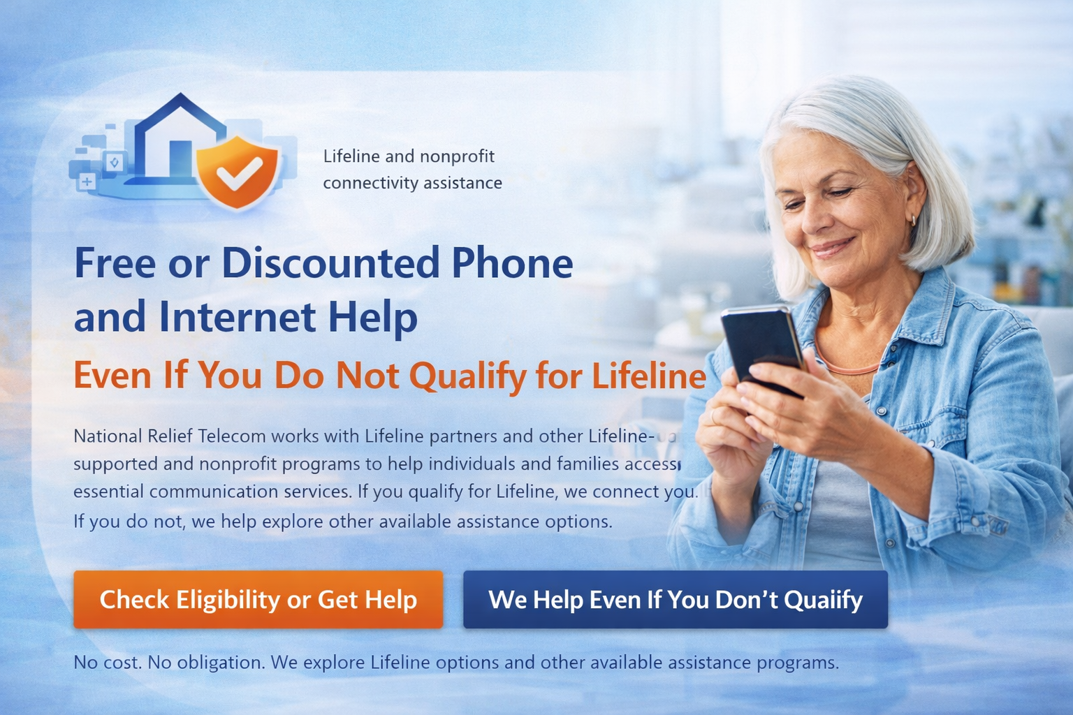 Person using a phone at home